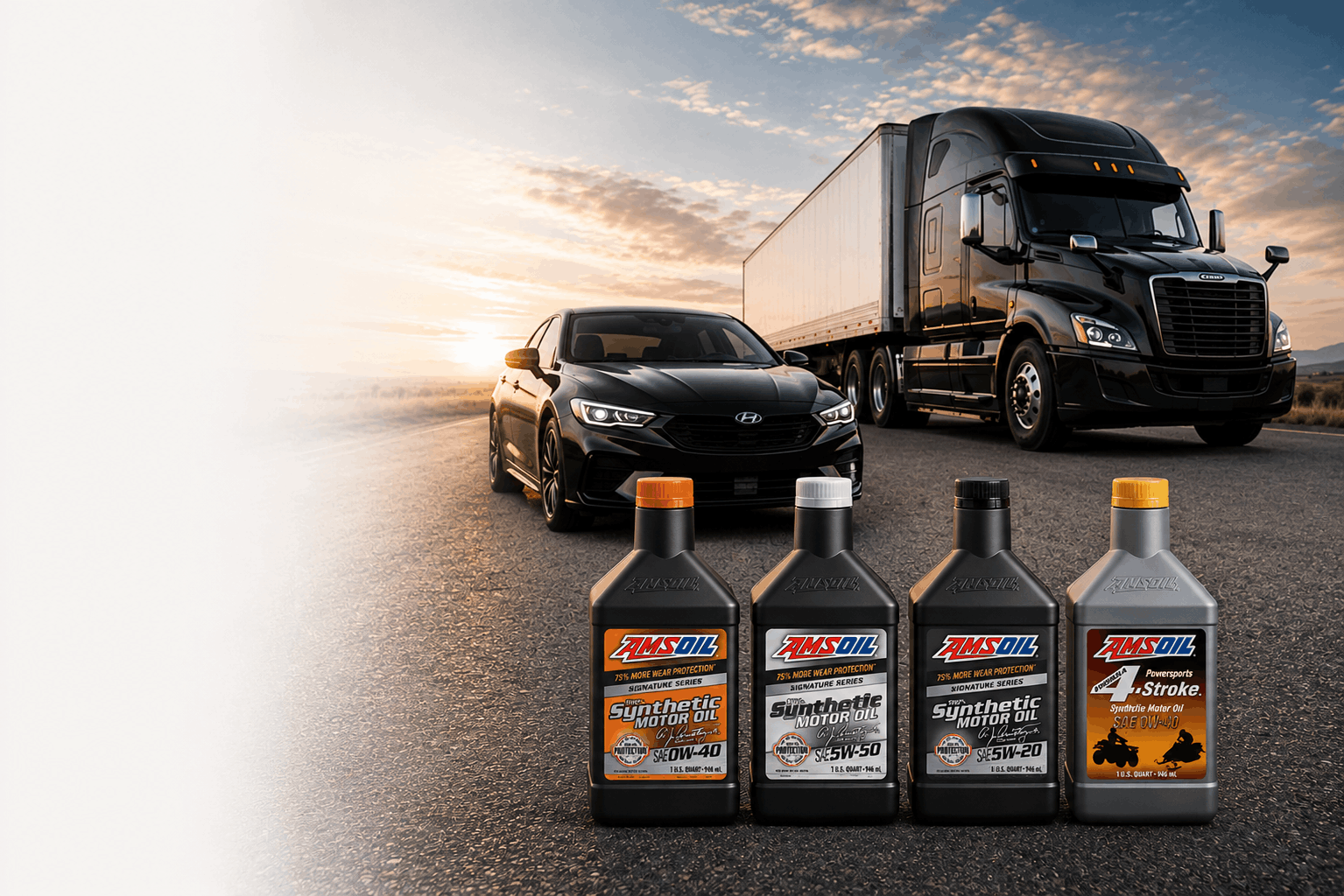Продукция AMSOIL для легковых автомобилей, коммерческого транспорта и техники