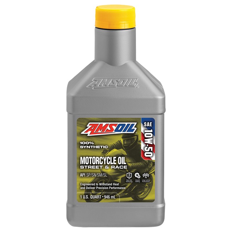 AMSOIL 10W-50 Synthetic Motorcycle Oil
